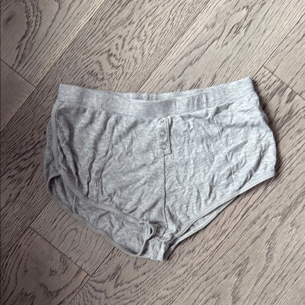 Fashion Nova Gray Ribbed Panties